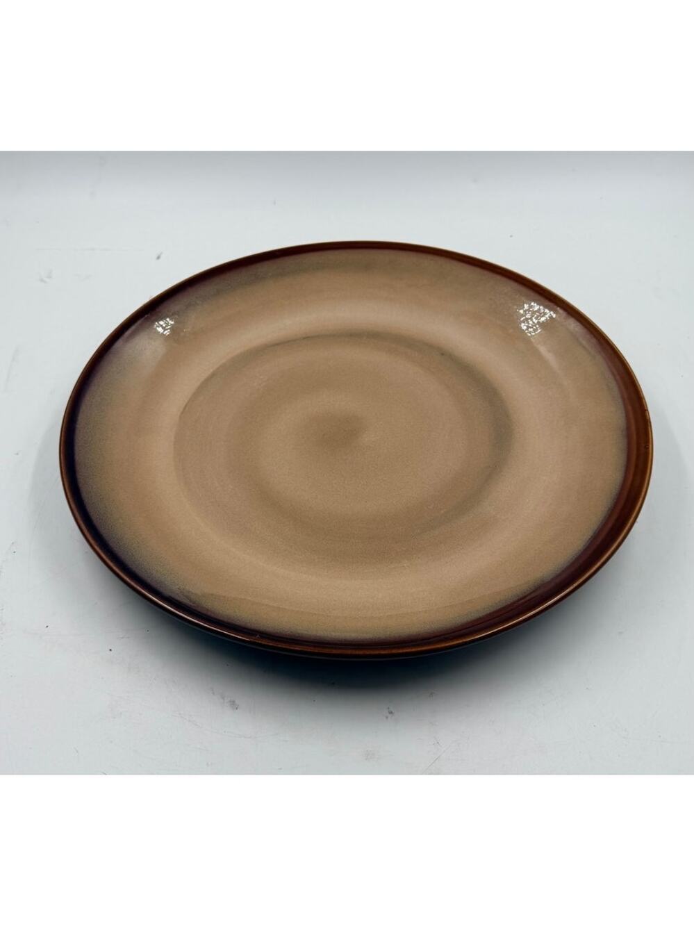 Vintage Sango Nova Brown 12" Chop Plate Platter